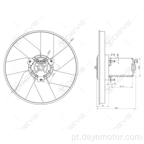 Ventilador de refrigeração do radiador para VW PASSAT CABRIO GOLF